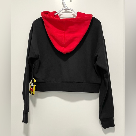 NEW Forever 21 x Disney Mickey Mouse Cropped Hoodie (size S) - Picture 2 of 4